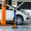 Coil Spring Compressor 3 Ton Hydraulic Strut Height Adjustable Auto Car Repair 6