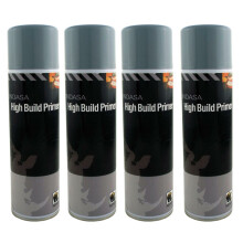 4 x Indasa Grey One Pack High Build Acrylic Based Primer 500ml Aerosol