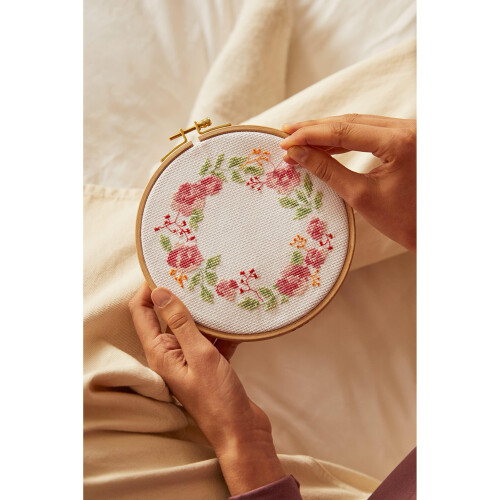 DMC (Tranquil Rose) DMC Mindful Making Cross Stitch Kits 1