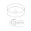 Affine Round Countertop Basin Marble White - 301 x 301mm 3