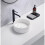 Affine Round Countertop Basin Marble White - 301 x 301mm 1