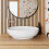 Affine Oval Countertop Basin Gloss White - 505 x 398mm 1