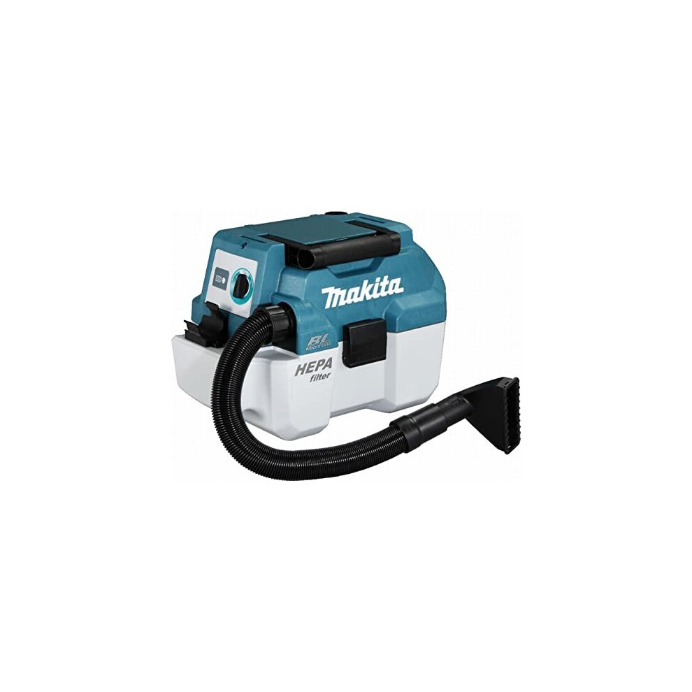 Makita DVC750LZ 18V Li-ion LXT Brushless L-Class Vacuum Cleaner - Batteries and Charger Not Included, Blue