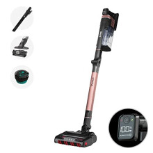 Shark Stratos Cordless Stick Vacuum Cleaner [IZ400UK] with Anti Hair Wrap Plus &amp; Clean Sense IQ, Single Battery, Charcoal/Rose Gold