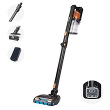 Shark Cordless Stick Vacuum Cleaner [IZ300UK] Anti Hair Wrap, PowerFins, Single Battery, Black &amp; Copper