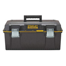 STANLEY FATMAX Waterproof Toolbox Storage with Heavy Duty Metal Latch, Portable Tote Tray for Tools and Small Parts, 23 Inch, 1-94-749