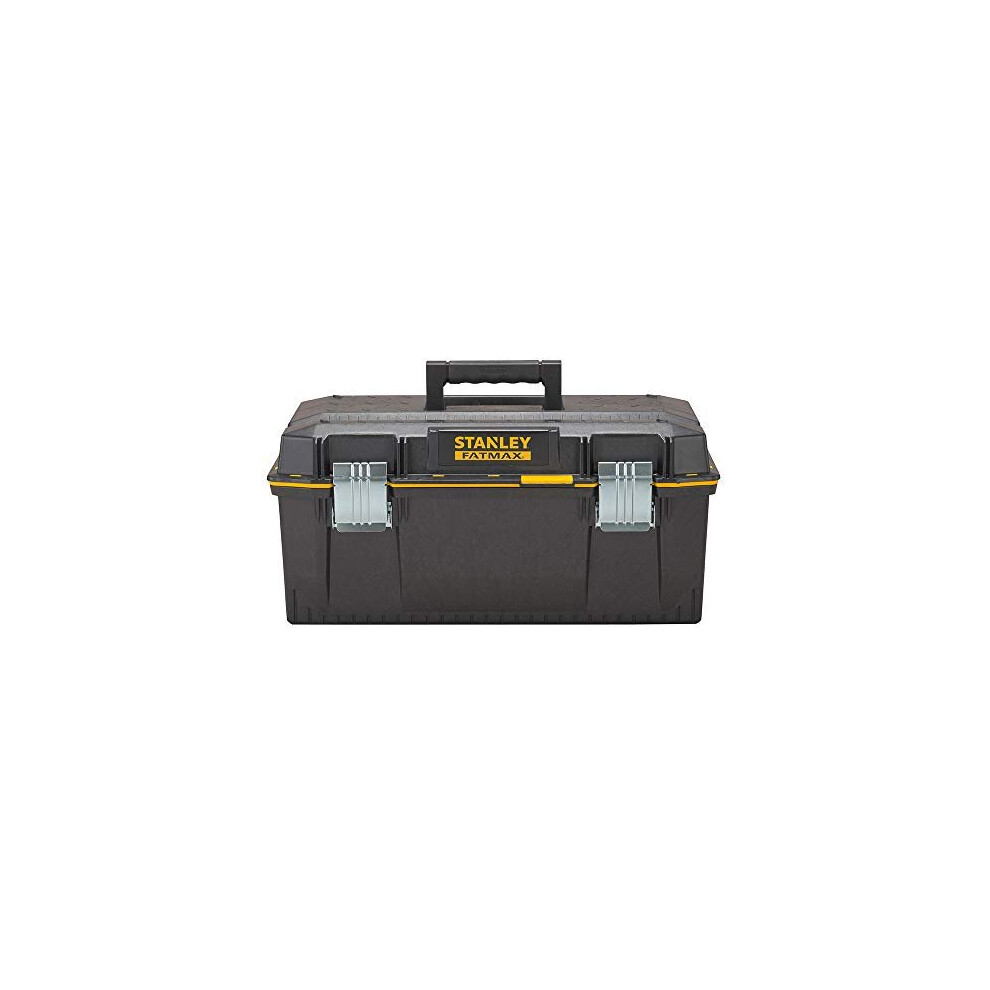 STANLEY FATMAX Waterproof Toolbox Storage with Heavy Duty Metal Latch, Portable Tote Tray for Tools and Small Parts, 23 Inch, 1-94-749