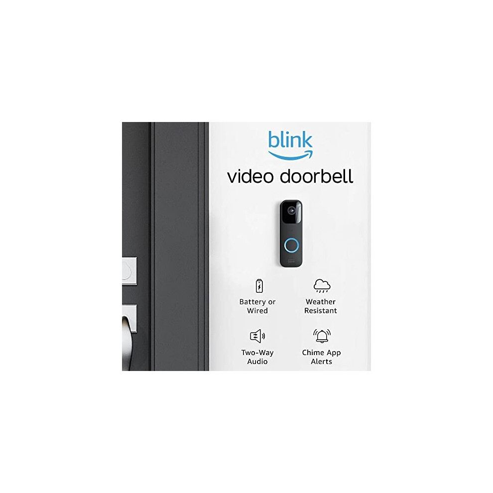 Blink Video Doorbell Twoway audio, HD video, motion and chime app