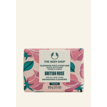 The Body Shop Britse Rozen Reinigingszeep - Verfrissend voor Alle Huidtypen - Vegan - 100g