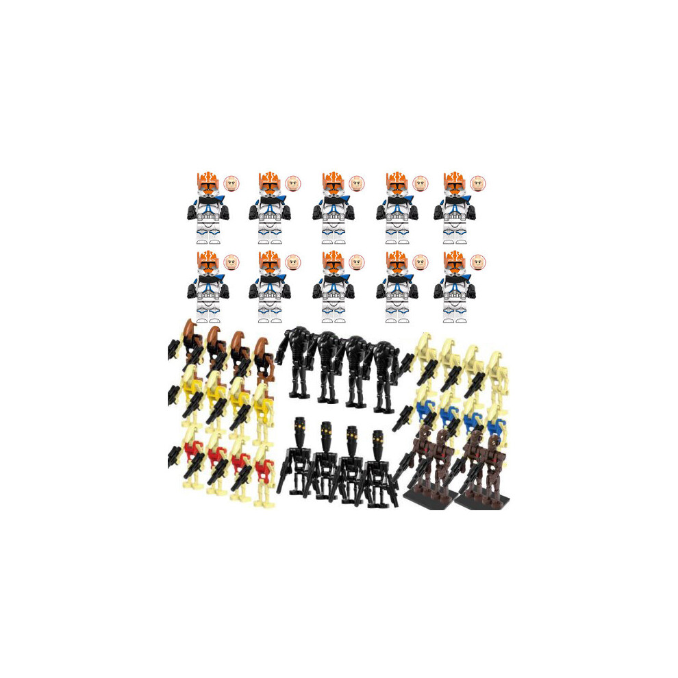 (Style F 38pcs) 38pcs Star Wars Clone Troopers Minifigures  Fit Lego