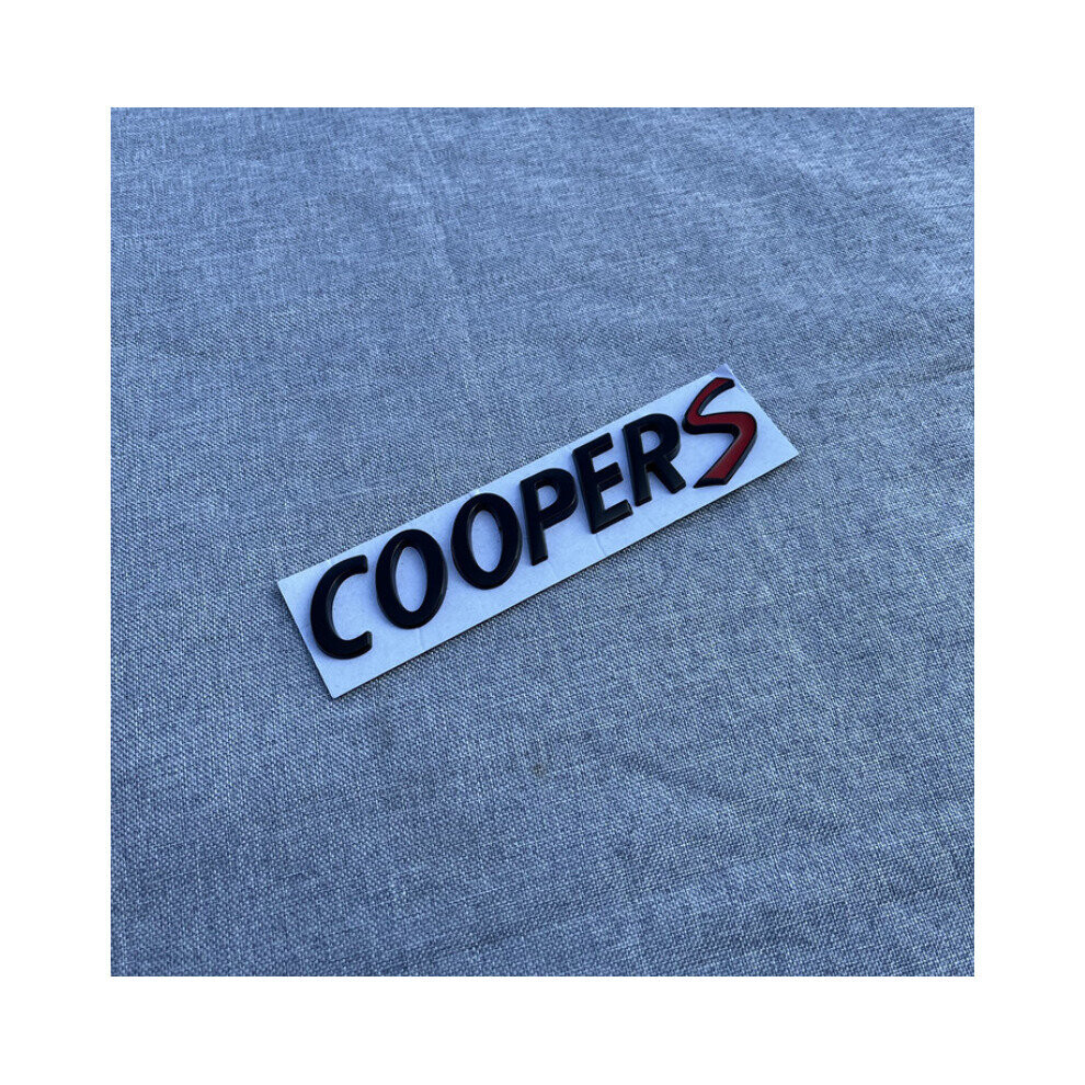 (Black) 3D Emblem Rear Trunk Badge Sticker For Mini Cooper Black 4754135873249