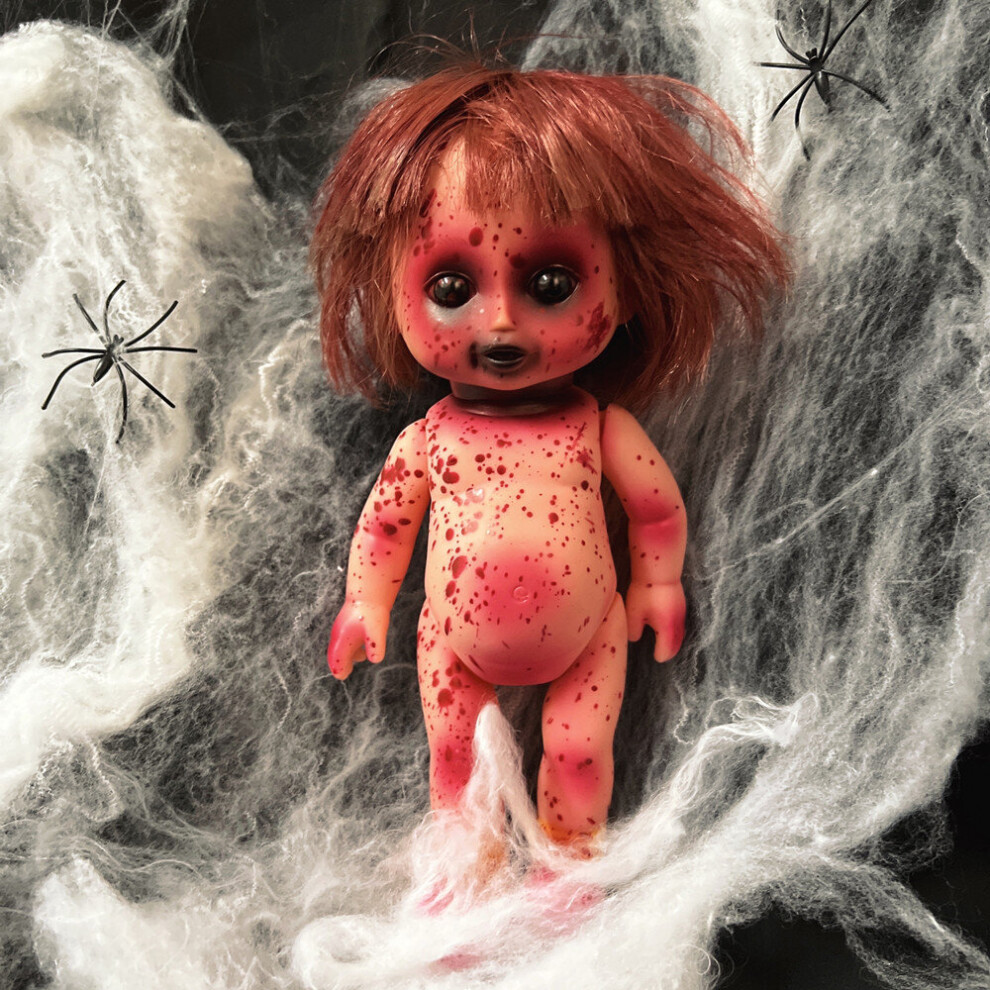 (Girls) Halloween Decoration Haunted Doll Voodoo Doll Ugly Dolls Zombie Doll Scary Zombie Baby Doll Ghost Baby Doll Halloween Haunted House Decoration