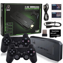 64GB 15,000+ Games Retro Console - 4K/1080p HDMI, Upload ROMs, Archive & Bookmarks, 2 Wireless Controllers
