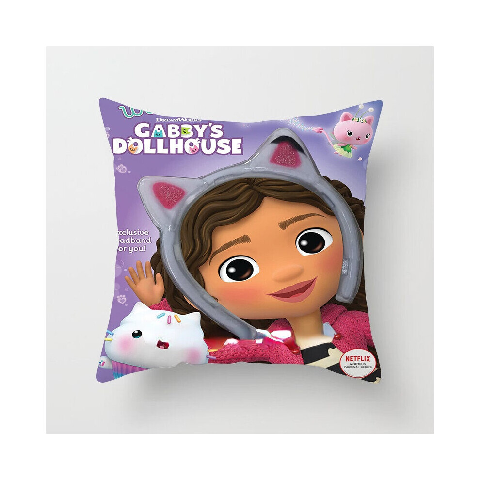 Kids Gabbys Dollhouse Gabby Cats Pillowcase 40x40cm 45x45cm Pillowcase Decorative Pillows Pillowcase