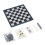 Living And Home 3-in-1 Portable Folding Magnetic Chess 3