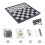 Living And Home 3-in-1 Portable Folding Magnetic Chess 2