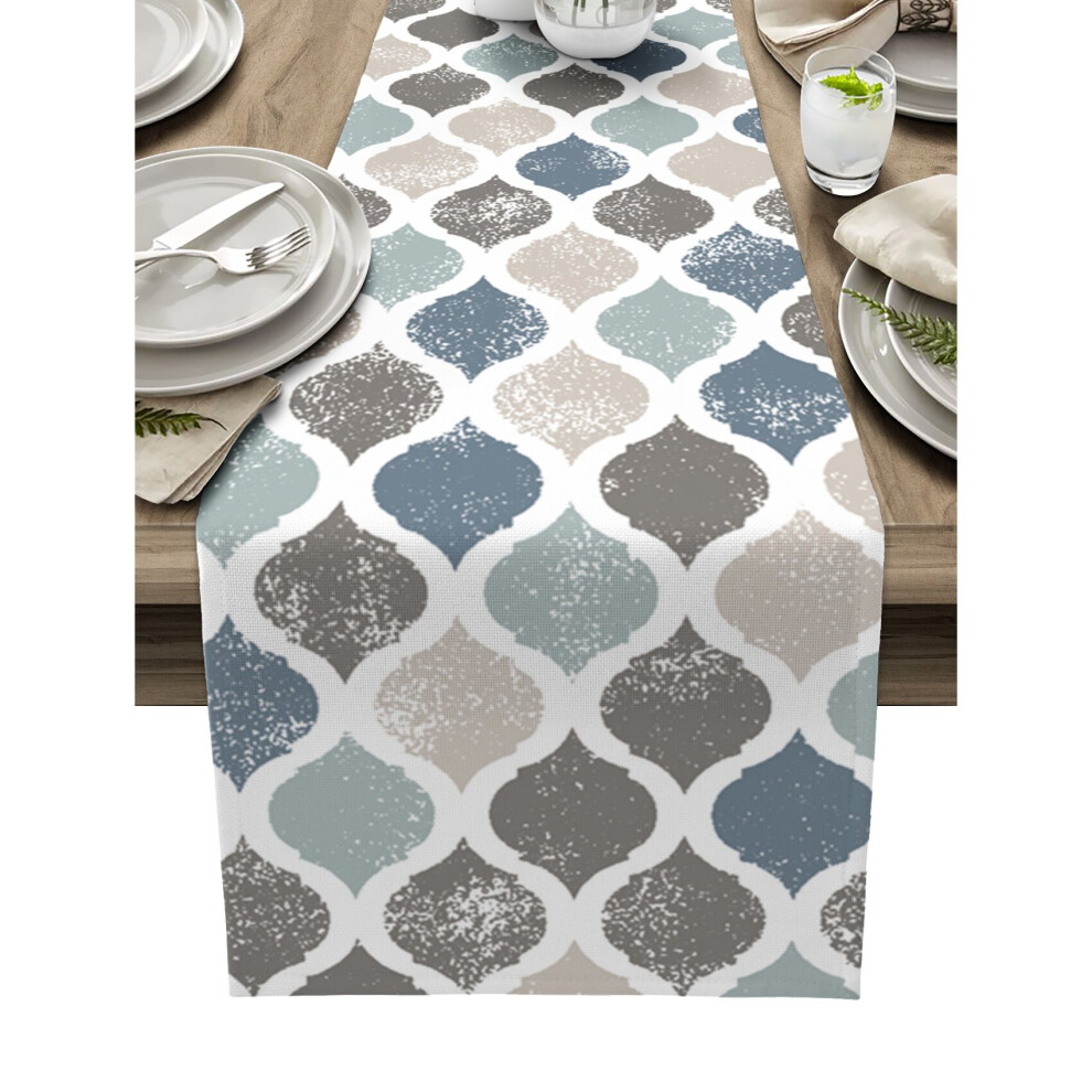 Moroccan Retro Shabby Linen Table Runners Wedding Decor Home Kitchen Party Decor Dining Antifouling Table Runners-image-OPC-PCFYJ8Z-NEW