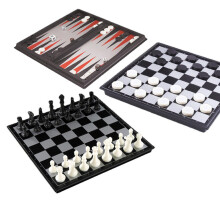 3-in-1 Portable Folding Magnetic Chess