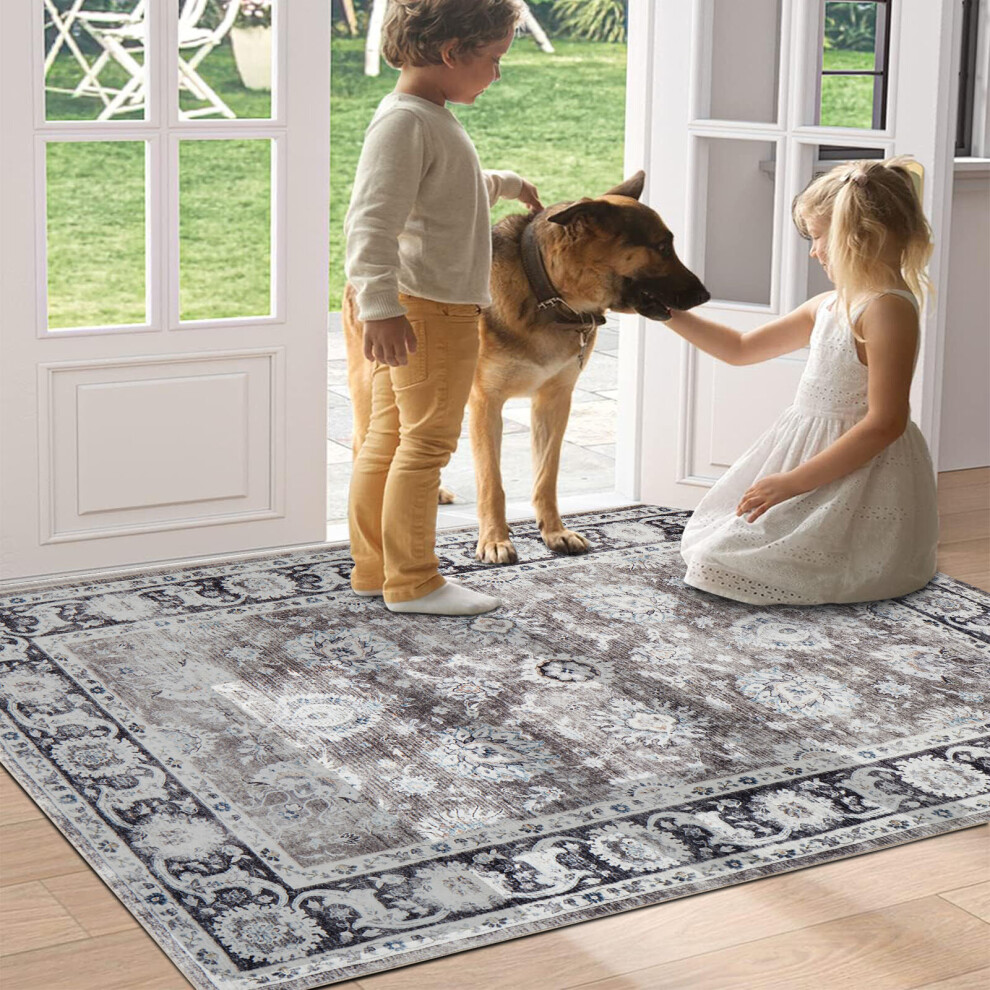 (80 x 150 cm, Harmony) Luxury Non Slip Rugs Large Livingroom Bedroom Carpets Bath & Door Mats