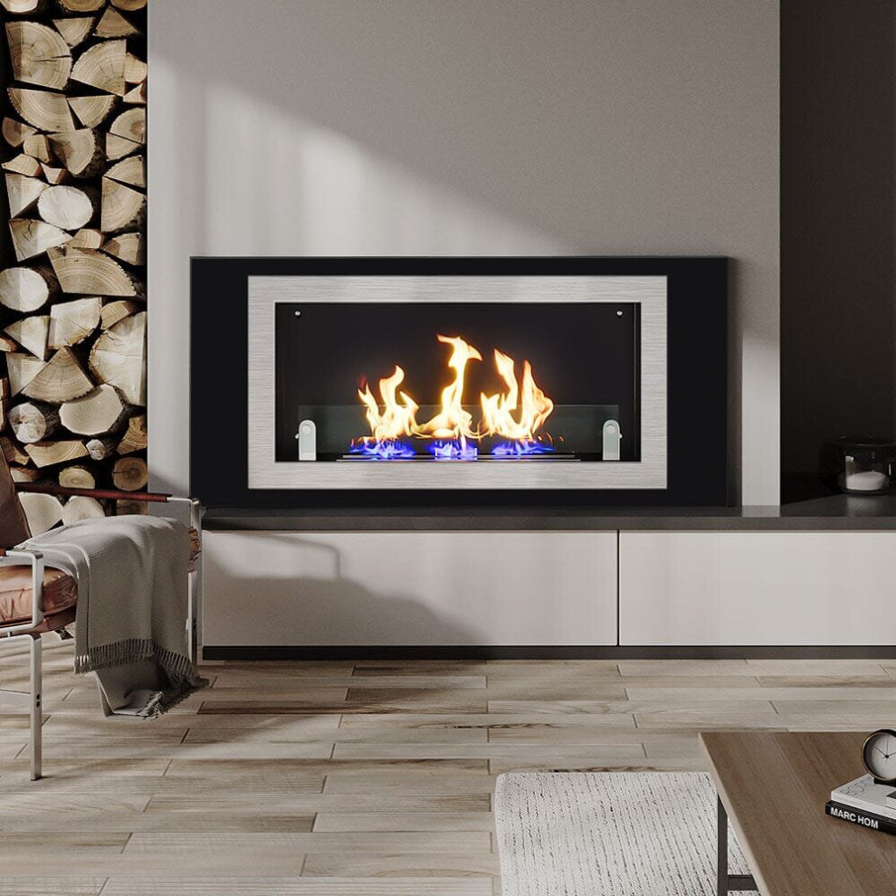 45 Inch Wall Mount Ventless Bio Ethanol Fireplace