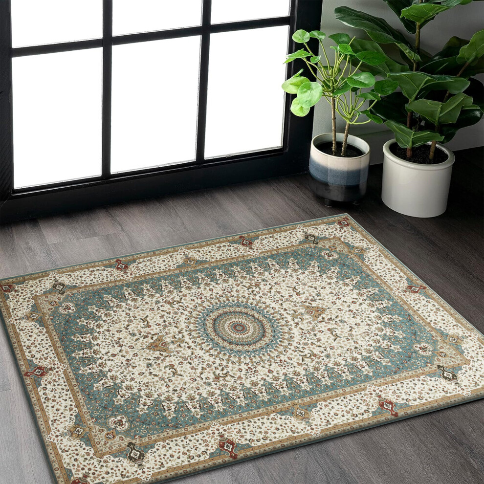 (40 X 60 cm, Willow) Luxury Non Slip Rugs Large Livingroom Bedroom Carpets Bath & Door Mats