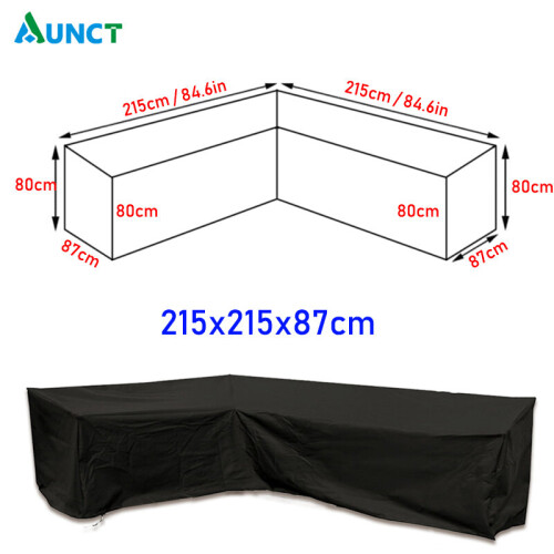 Corner Outdoor Sofa Cover Garden Rattan Corner Furniture Cover V Shape