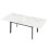 (White) Extendable Kitchen Dining Room Table Rectangular 2