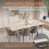 (White) Extendable Kitchen Dining Room Table Rectangular 5