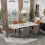 (White) Extendable Kitchen Dining Room Table Rectangular 3