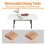 (White) Extendable Kitchen Dining Room Table Rectangular 7