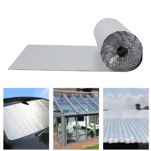 Living And Home (8.4m L x 0.6m W) Reflective Single Bubble Aluminum Foil Insulation Roll