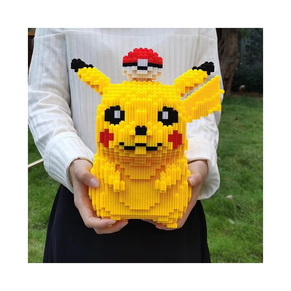 5210Pcs Building Blocks Pikachu Kids Figure Plastic Toy Creative Bricks Yellow