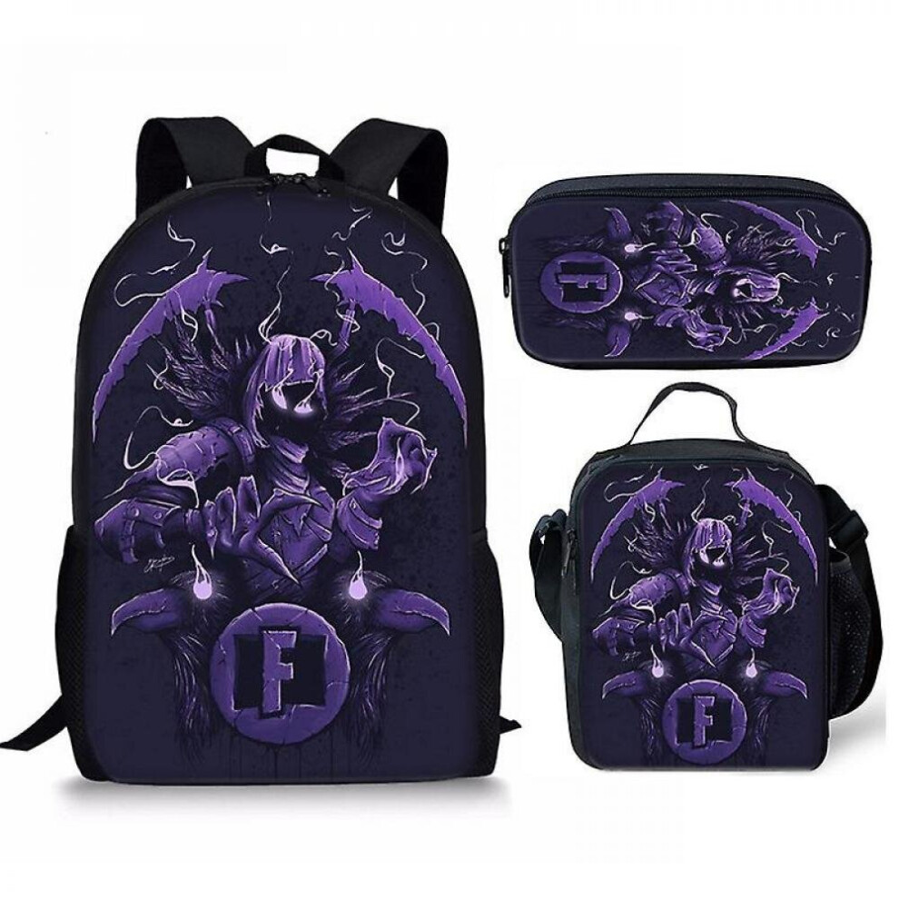 (style9) Children's Game Fortnite Backpack Three-piece Set Of Children's Gifts/10 Types To Choose From#1