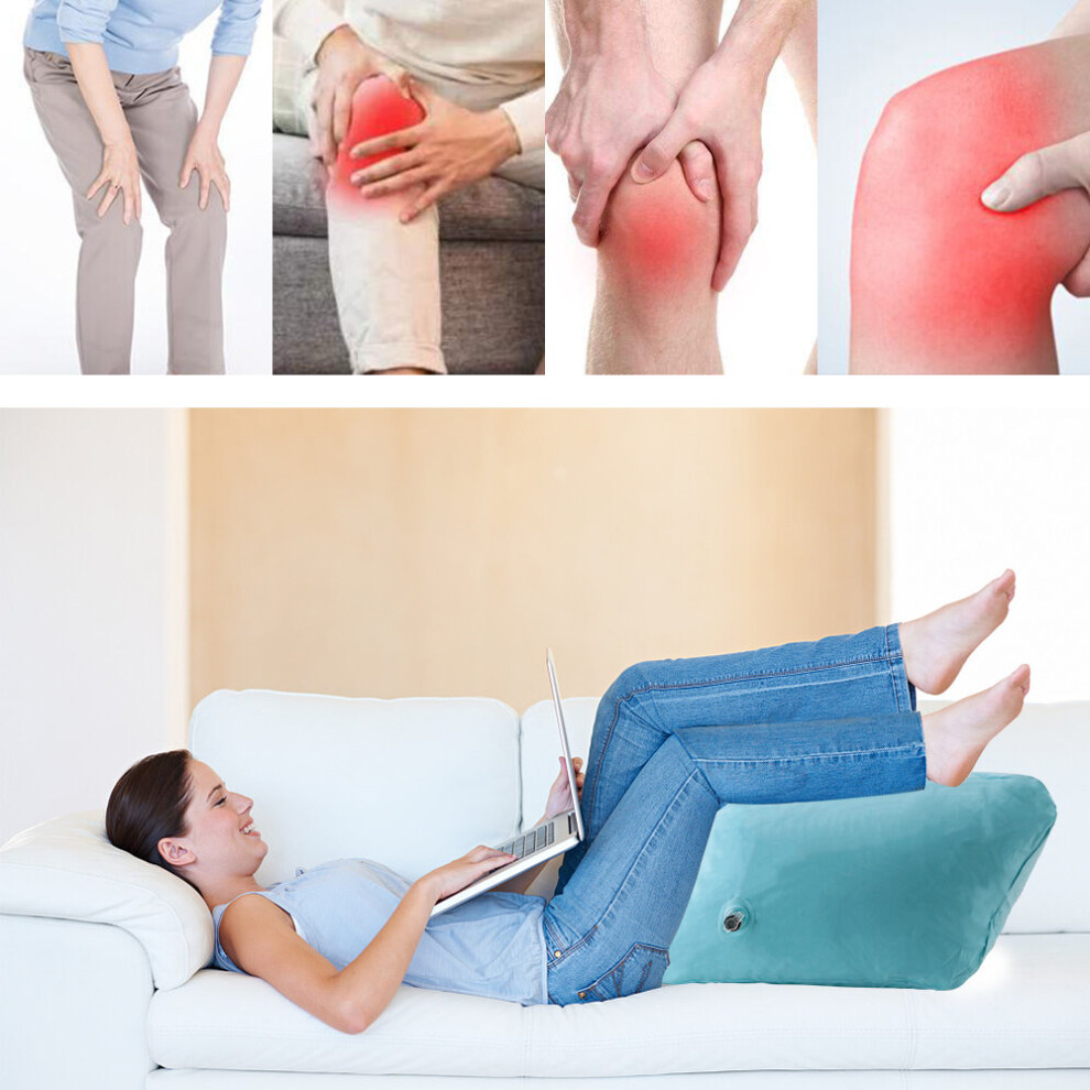 Soft Rest Pillow Cushion Inflatable Leg Pillow PVC Pregnant Woman Foot Lift Lightweight Portable Knee Pillow
