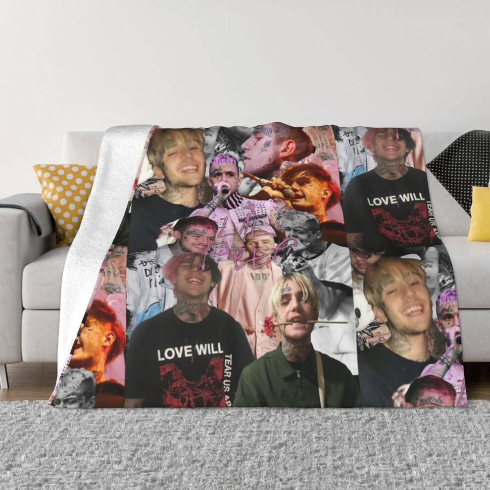 Lil Peep Collage Phone Case On The Bed On The Bed Prevent Allergy Bedspreads Ultralight 885666349010