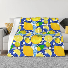 Lemon On Top Of And King Size Outdoor Double Bed Summer Blanket Prevent Alle