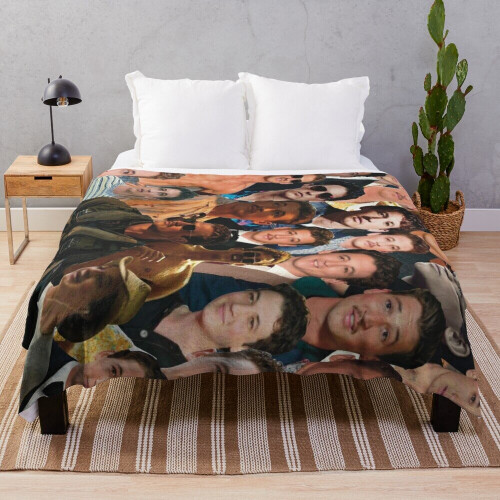 Miles Teller Photo Collage Throw Blanket Knitted on OnBuy
