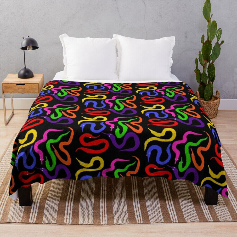 Worm on a string baby!! Throw Blanket flannels hairy blanket