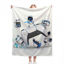 Astrobot Throw Blankets Airplane Travel Decoration Soft Warm Bedspread