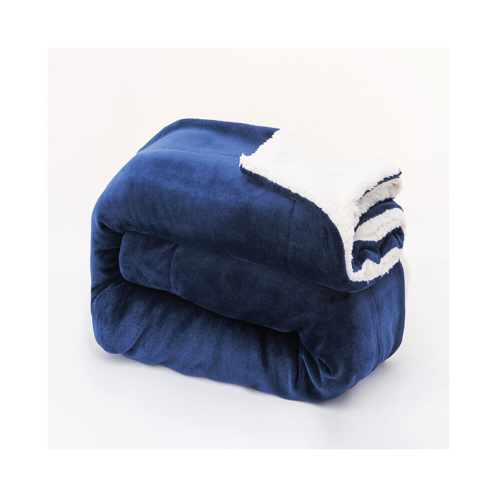 Sherpa Blanket Thickened Double Layer Flannel Blanket Soft Warm Coral Fleece Warm Winter Blankets for Beds Gray Sofa Cover-image-OPC-PCFZ8QH-NEW