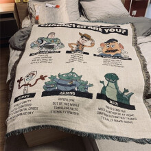 Outdoor camping blanket self-driving travel toys patterntoy story Tapestry blanket sofa cover