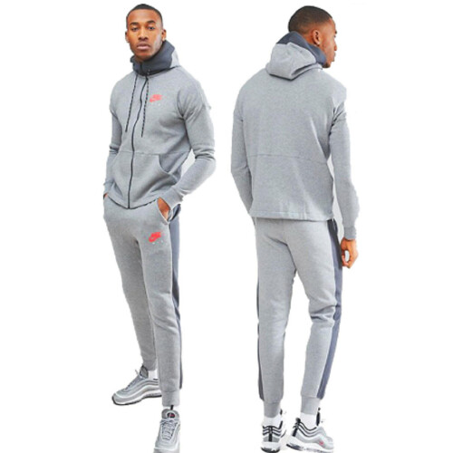 Nike (Small) Nike Air Mens Tracksuit Set Grey/Red 1
