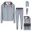 Nike (Small) Nike Air Mens Tracksuit Set Grey/Red 1