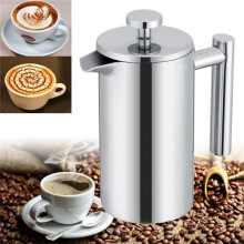 (350 ML) Stainless Steel Cafetiere French Press Filter Tea Coffee Plunger