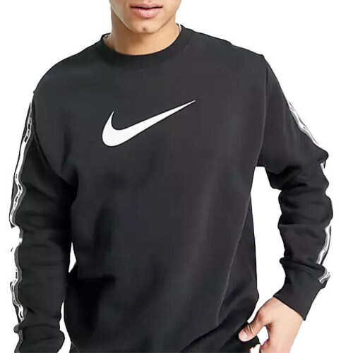 Nike (Medium) Nike Air Mens Repeat Tracksuit Black Set 2