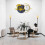 Modern Pastoral Style Forest Landscape Deer Design Oversized Luxury Wall Clock 1