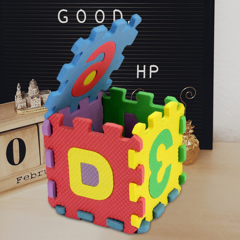 36pcs Number Alphabet Letter 3D Puzzle Soft Floor Mat Baby Crawling Foam Carpet