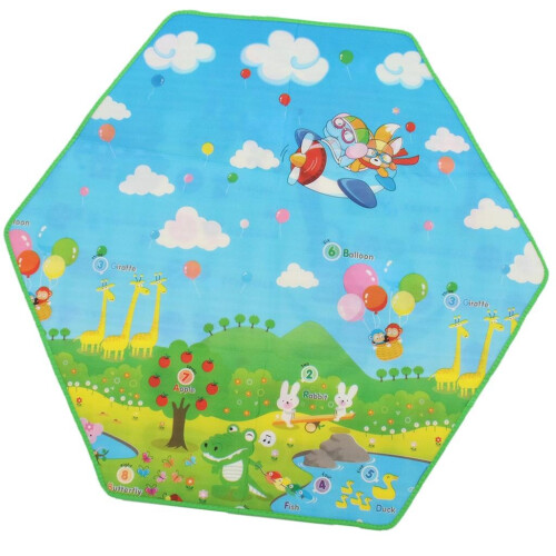 Baby Developmental Hexagonal Cognitive Crawling Carpet Play Mat Toddler Educational Toy