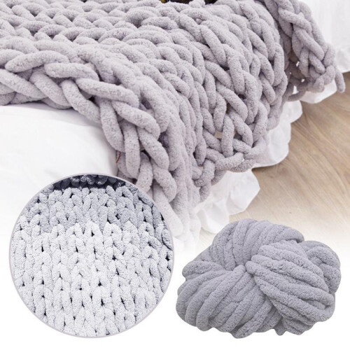 DIY Chenille Wool Yarn Coarse Wool Blanket Ice Strips Thickened Chenille Blanket Yarn 1