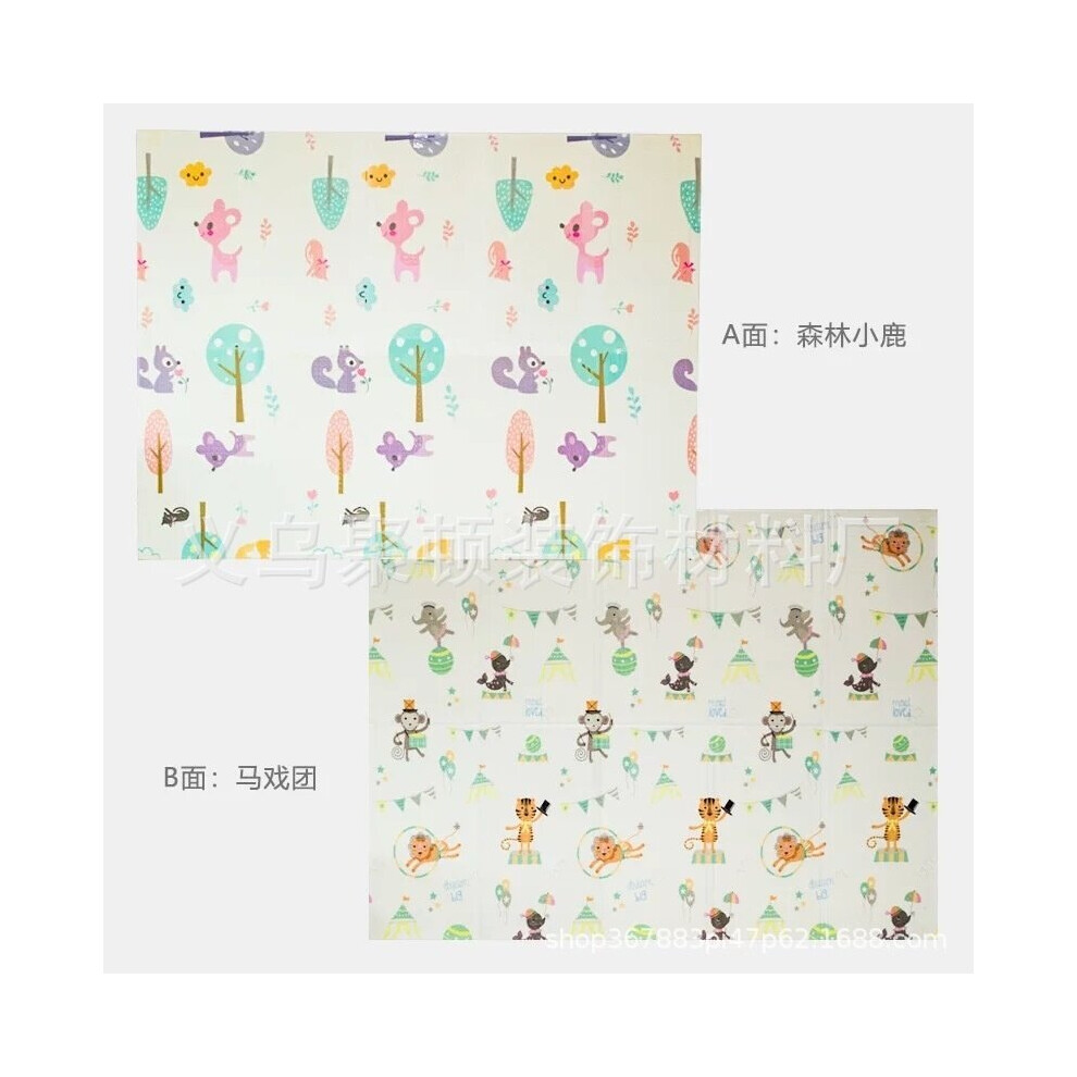 0.6cm thick Play Mat Baby Crawling Blanket Soft Floor Carpet Folding Kids Rug Playmat Waterproof Non Toxic for Toddler Infant